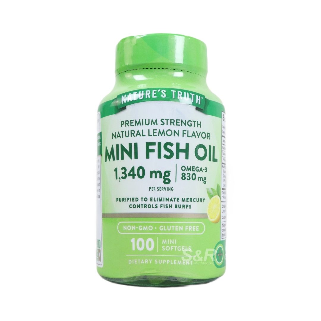 Nature's Truth Mini Fish Oil 1,340mg 100 softgels